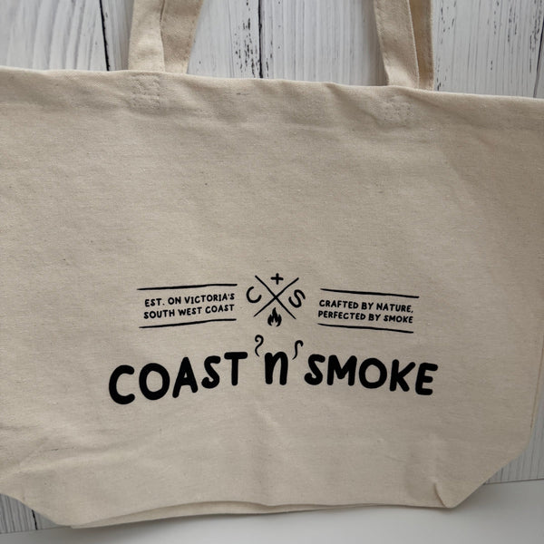 Canva tote bag bbq merchandise