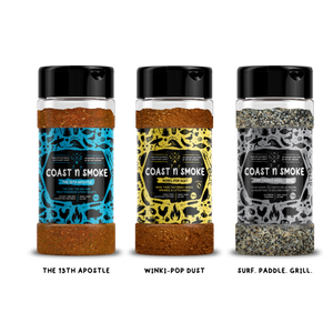 3 Coast n Smoke rubs suited for chicken seasoning.