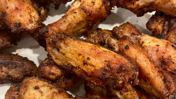 Crispy skin chicken wings with cajun spice