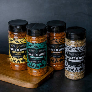 Collection of BBQ rubs from the 