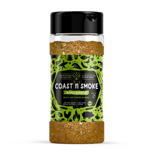 coast n smoke seasoning on white background
