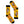 Yellow socks with cartoon bear design on a white background