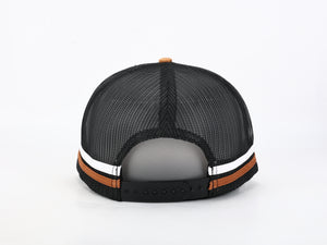 Trucker Hat - Leather Patch - Tan/Black