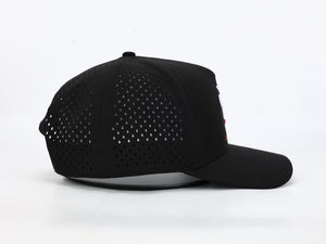 Trucker Hat - Performance - Black with embroidered logo