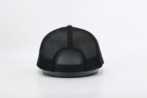 Trucker Hat - Fabric patch - Olive green/black
