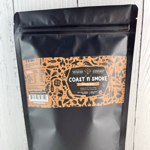 A black pouch of the SW with a brown label