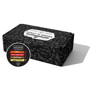 BBQ gift box with a selection of pitmaster rubs